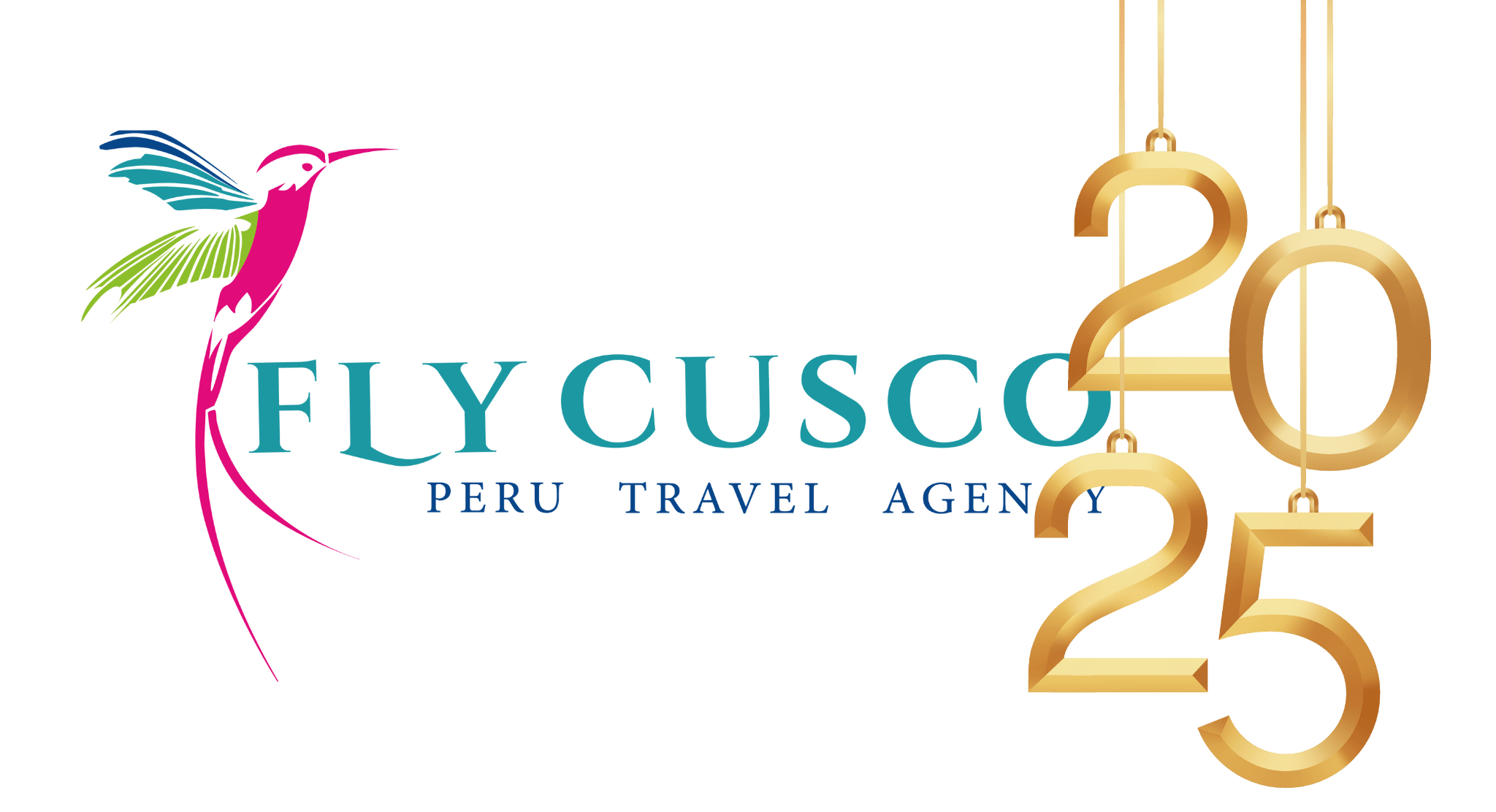 Logo fly cusco peru travel agency